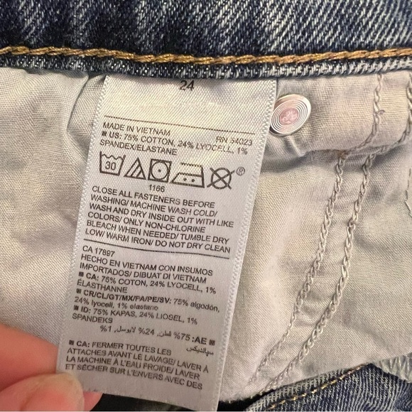 Old Navy High-Rise Slouchy Straight Jean Medium Wash 24 - Picture 12 of 13